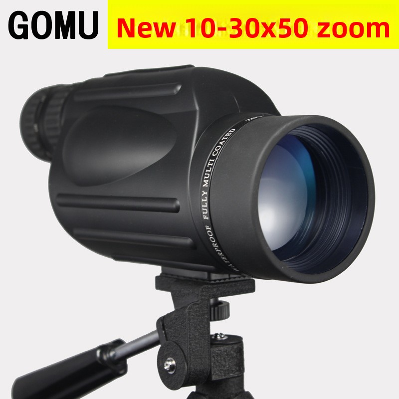 Gaomu High Magnification HD Zoom Telescope 10-30X50 Nitrogen Filled Waterproof Monocular Low Light Night Vision_voghion.com