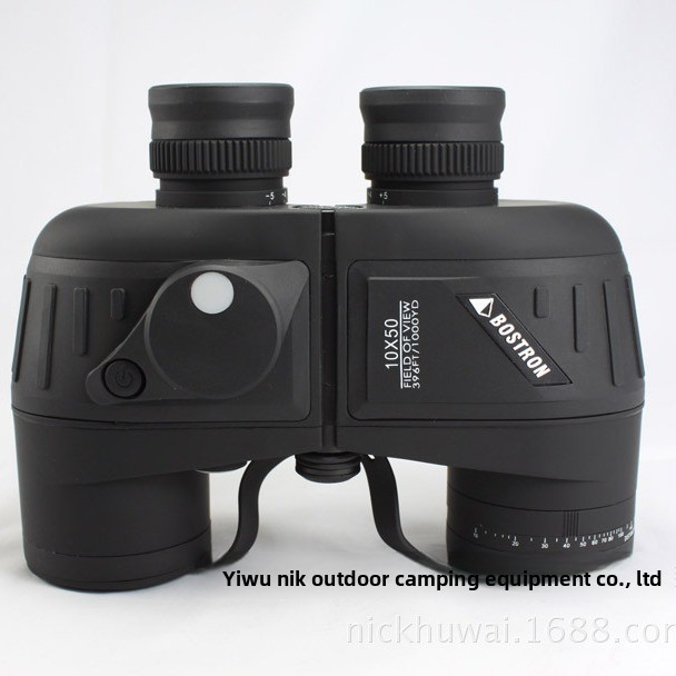 Binoculars 10x50 With Rangefinder & Compass Waterproof Night Vision_voghion.com