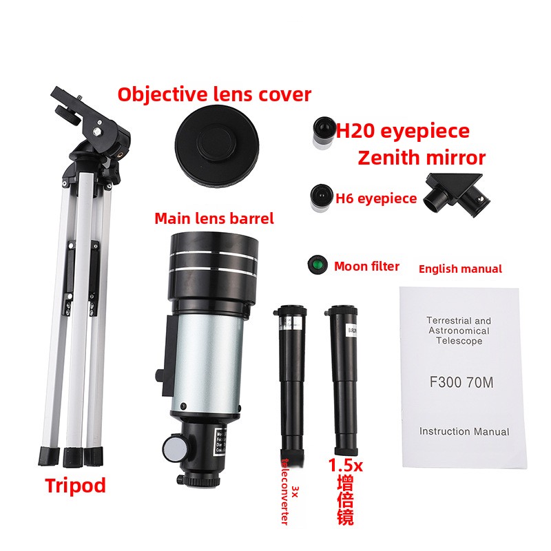 F30070m Astronomical Telescope High Definition Monocular Scope_voghion.com