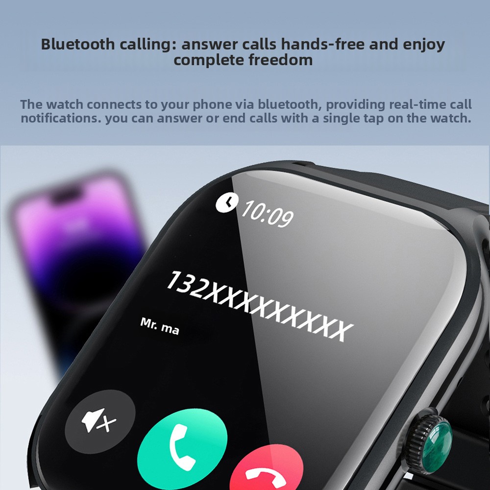 Montre connectée avec appels bluetooth et suivi santé_voghion.com