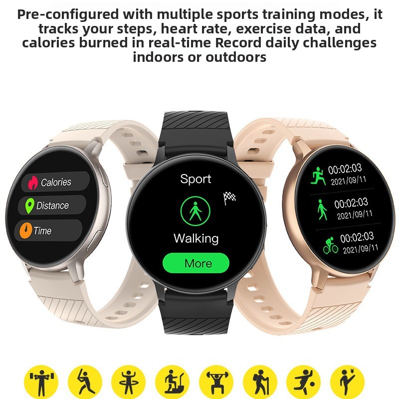 Smartwatch Fir Dammen Mat Bluetooth Uruff An Fitness Tracker_voghion.com