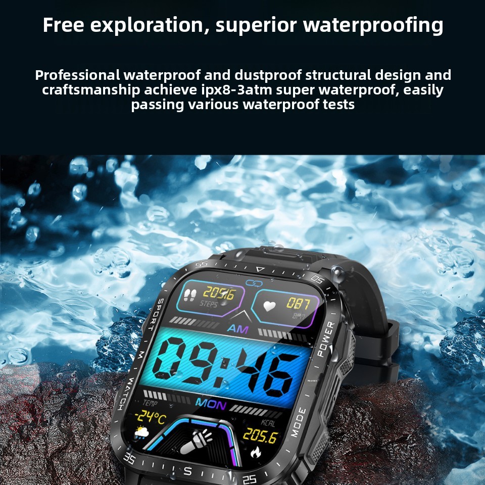 Smartwatch Mat Bluetooth Uriff Häerzfrequenz A Blutdrockmiesser_voghion.com