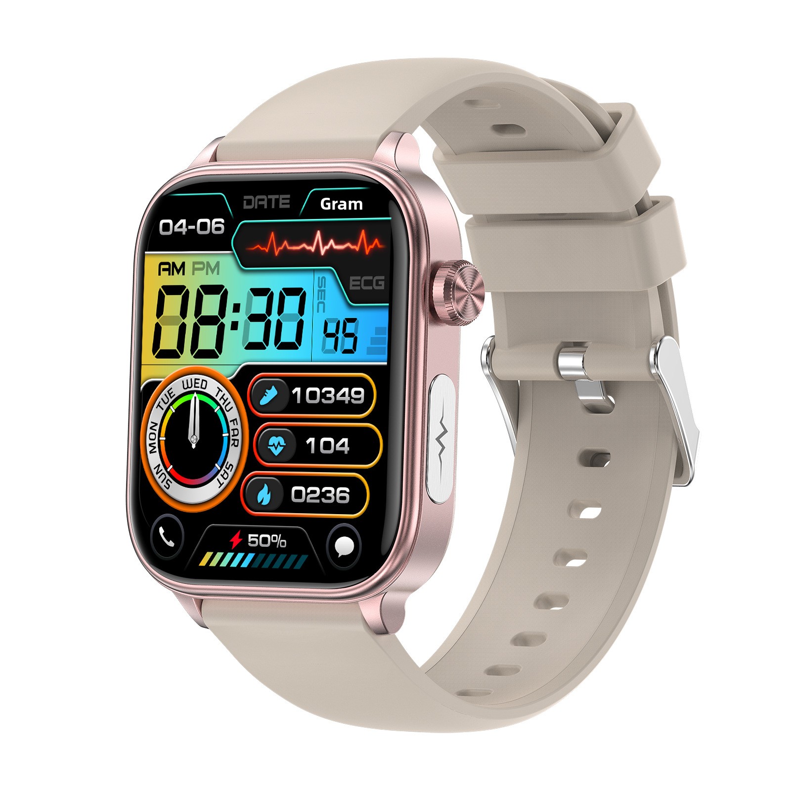 Et570 Smart Watch With Ecg Heart Rate And Bluetooth Calling_voghion.com