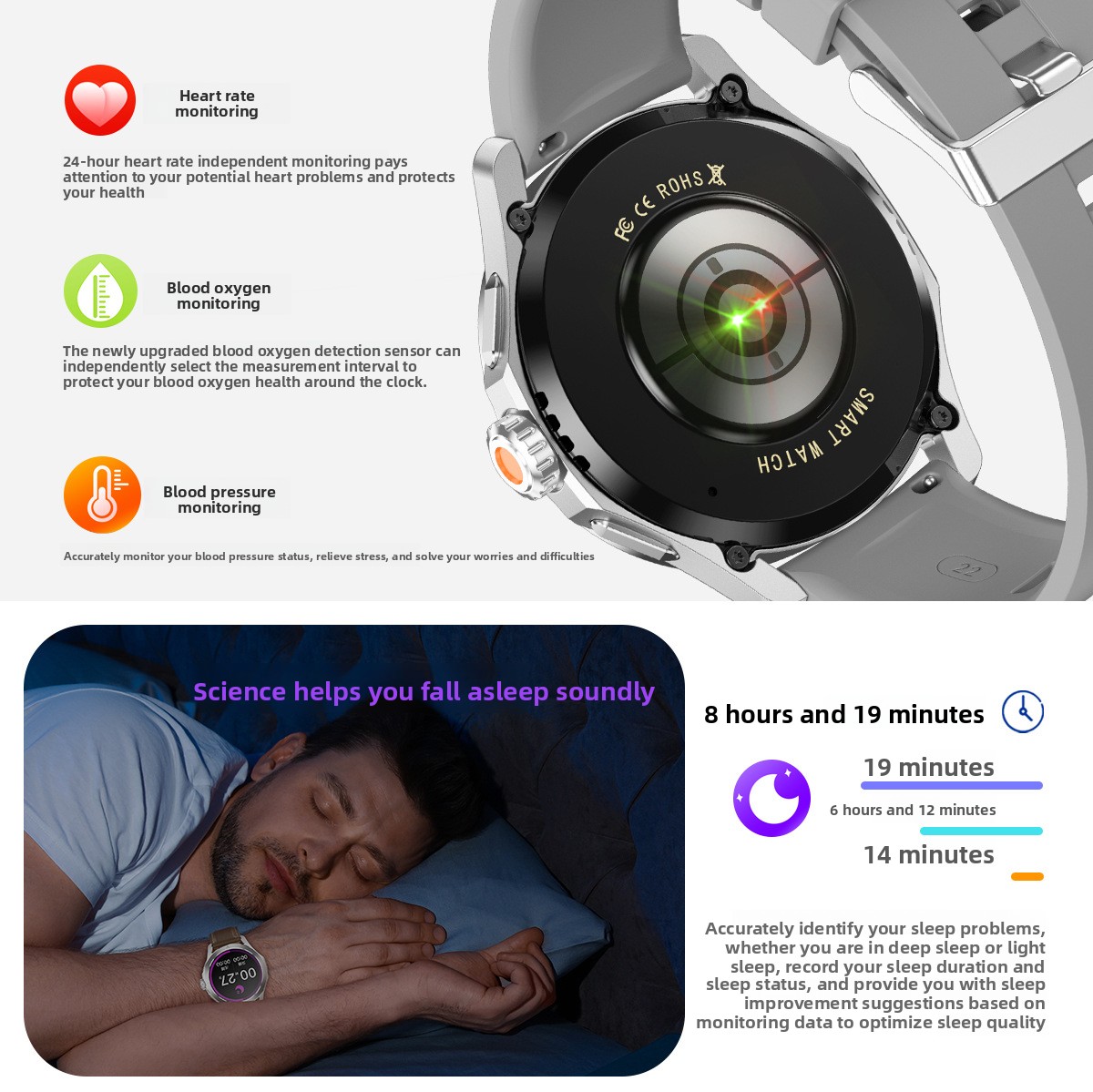 Reloj inteligente con llamadas bluetooth y seguimiento salud_voghion.com