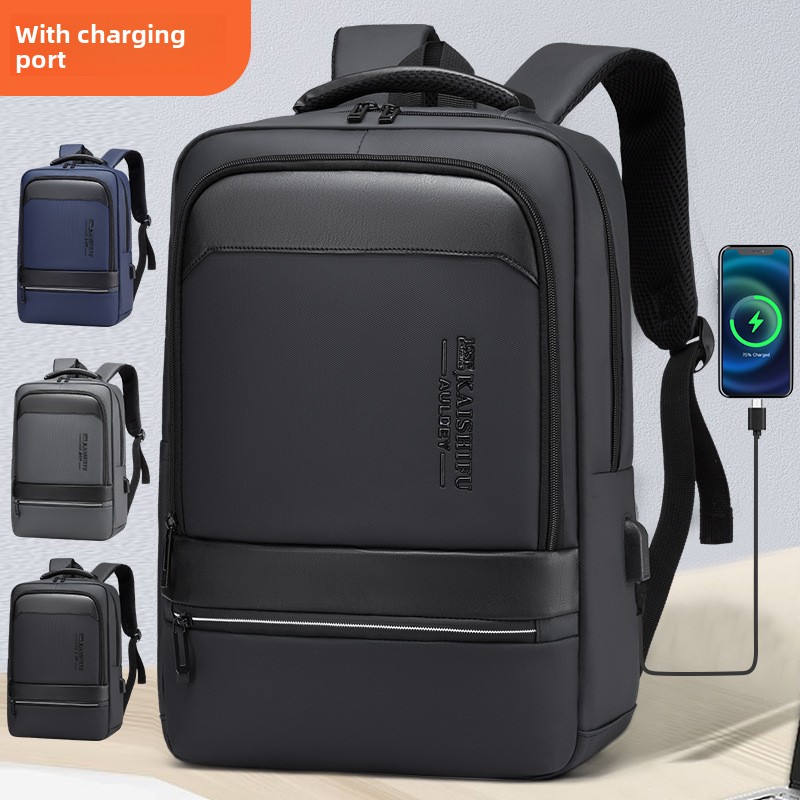 Multifunctional Men's Backpack With Usb Charging For Commute_voghion.com