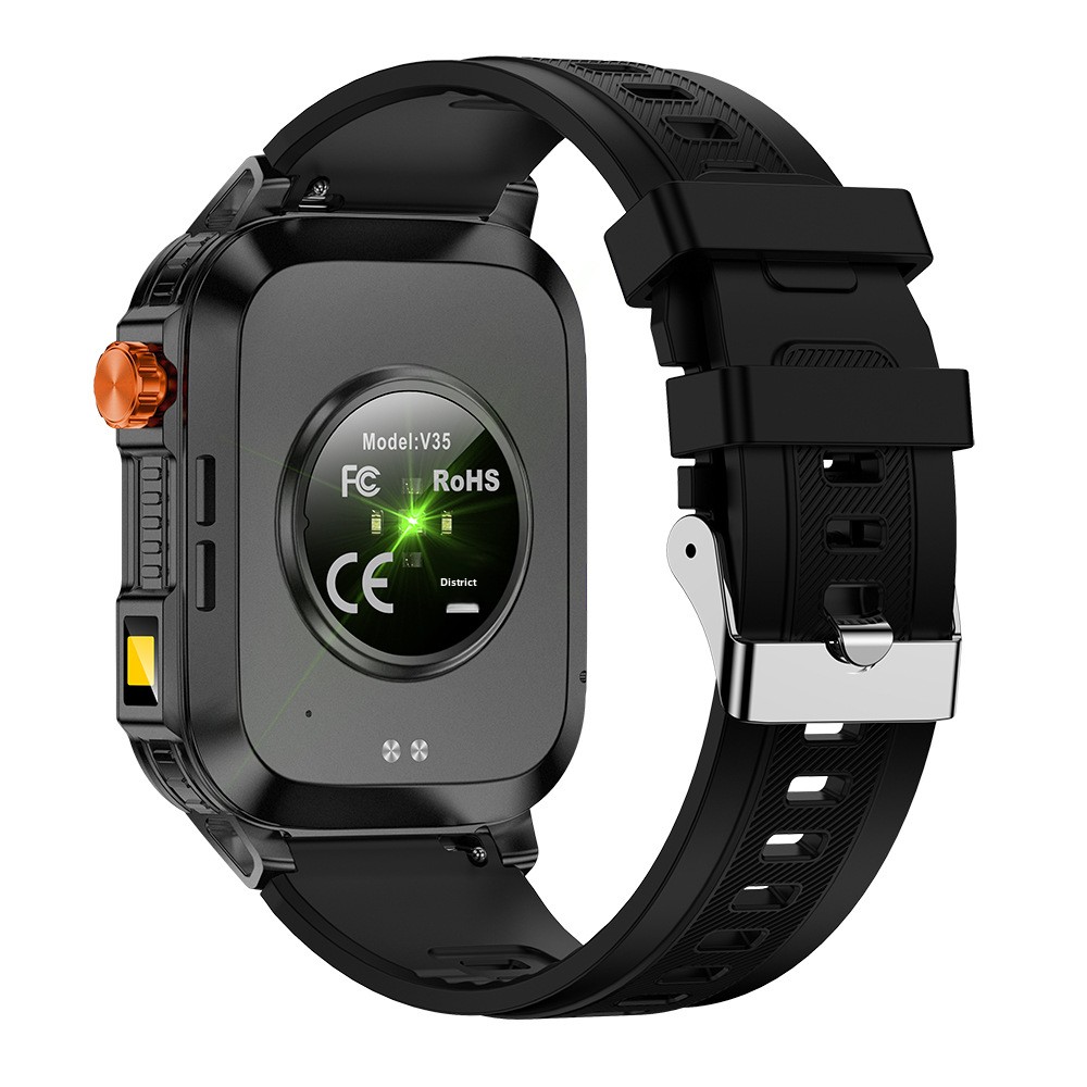 Montre connectée étanche avec batterie haute capacité de 1100 mA, podomètre, fréquence cardiaque et fonction Bluetooth, idéale pour le sport et les appels._voghion.com