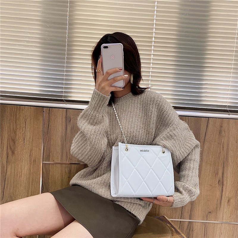 Versatile Textured Crossbody Shoulder Bag For Women Large Capacity_voghion.com