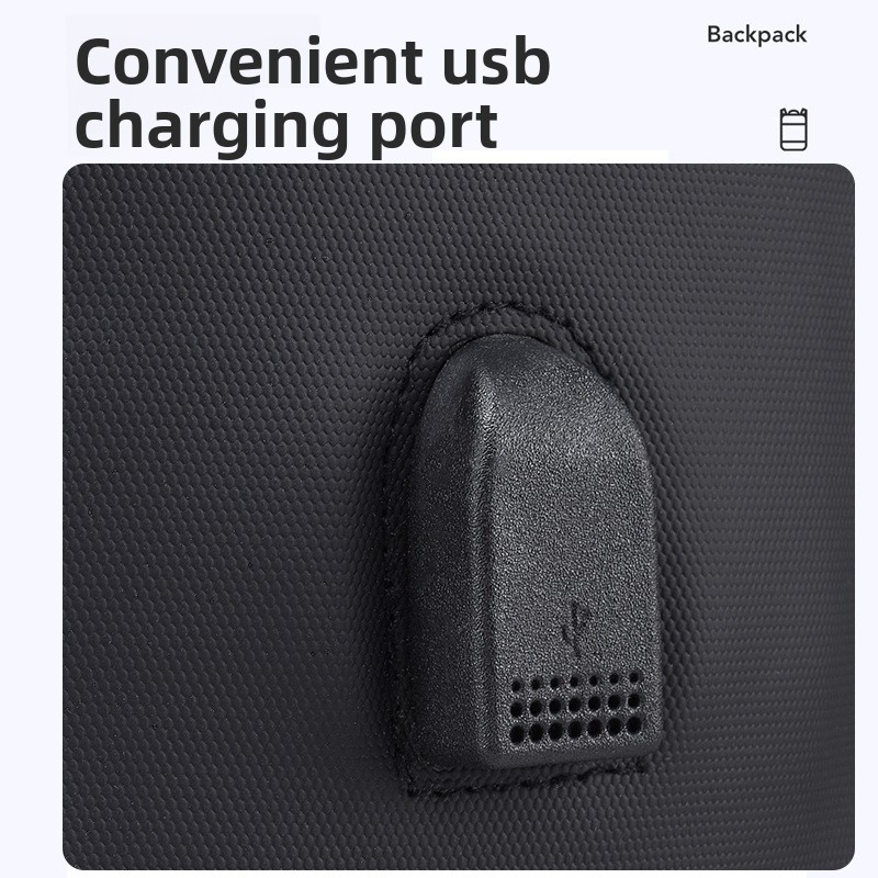 Multifunctional Men's Backpack With Usb Charging For Commute_voghion.com