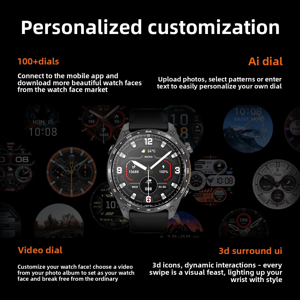 Hd300pro Gps Smartwatch Wasserdicht Mit Herzfrequenzmessung_voghion.com
