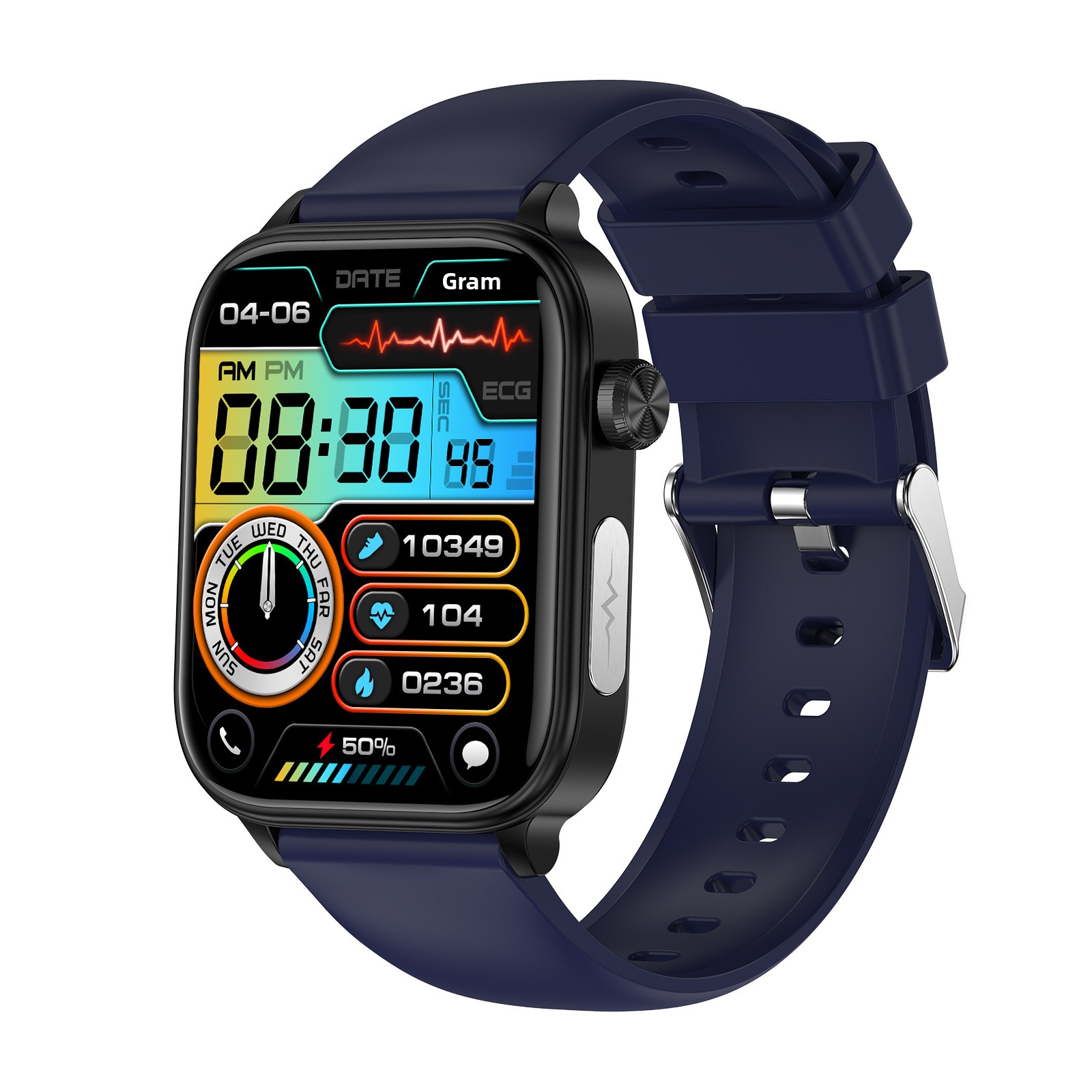 Et570 Smart Watch With Ecg Heart Rate And Bluetooth Calling_voghion.com