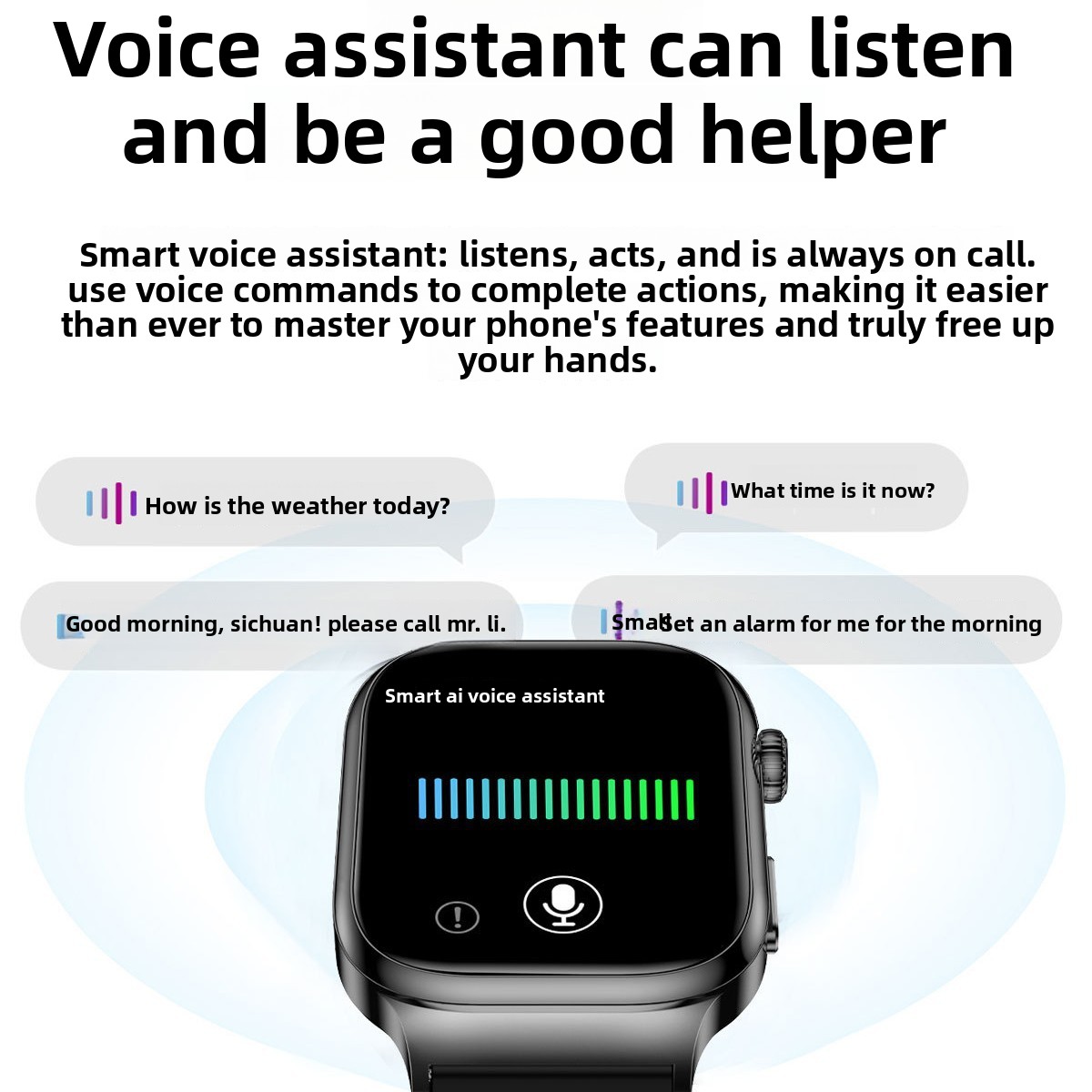 Smartwatch med ekg, blodtryksmåling og bluetooth-opkald_voghion.com