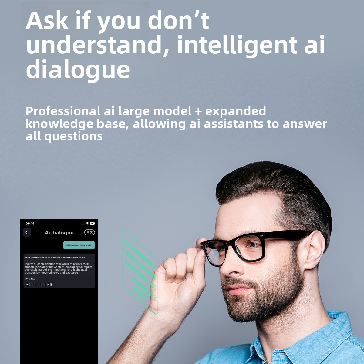 Smart Glasses With Ai Translation Bluetooth Calling And Music_voghion.com
