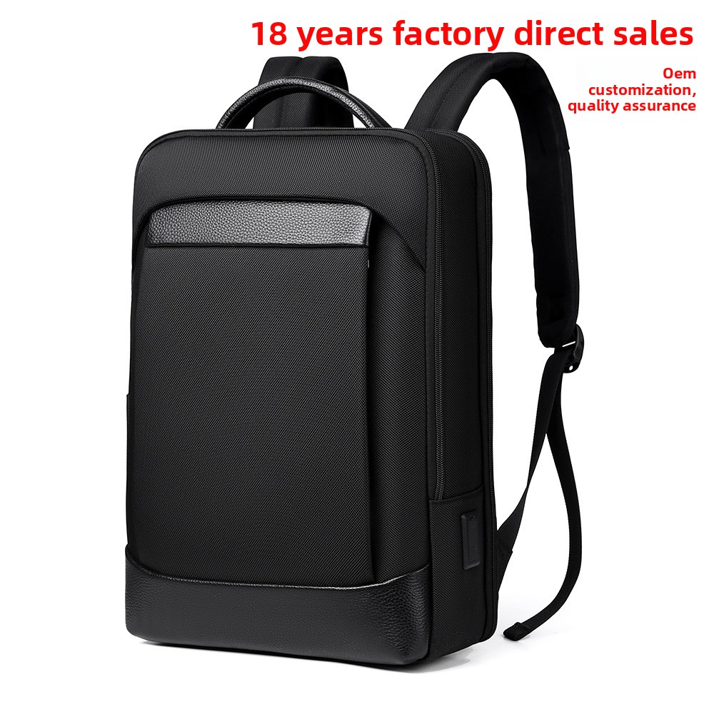 Echtleder-Rucksack für Herren, Laptop-Rucksack mit großem Fassungsvermögen, Rucksack für Studenten, ideal für Pendler und Geschäftsreisende_voghion.com