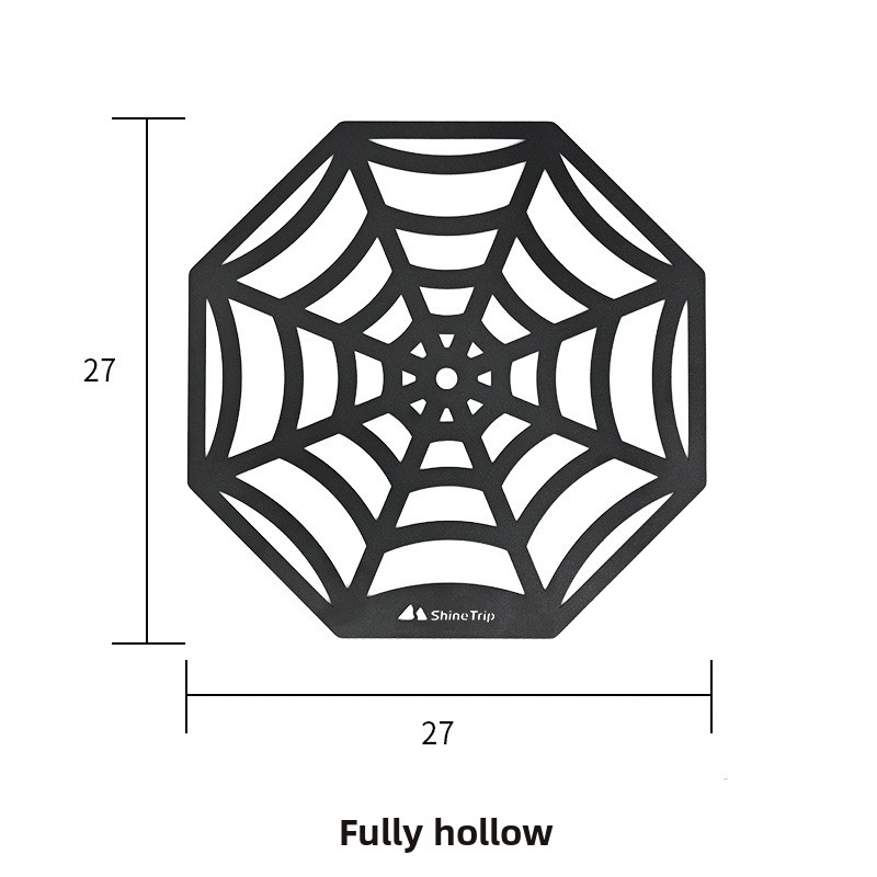 Outdoor Camping Light Pole Tray Aluminium Folding Stand Black_voghion.com