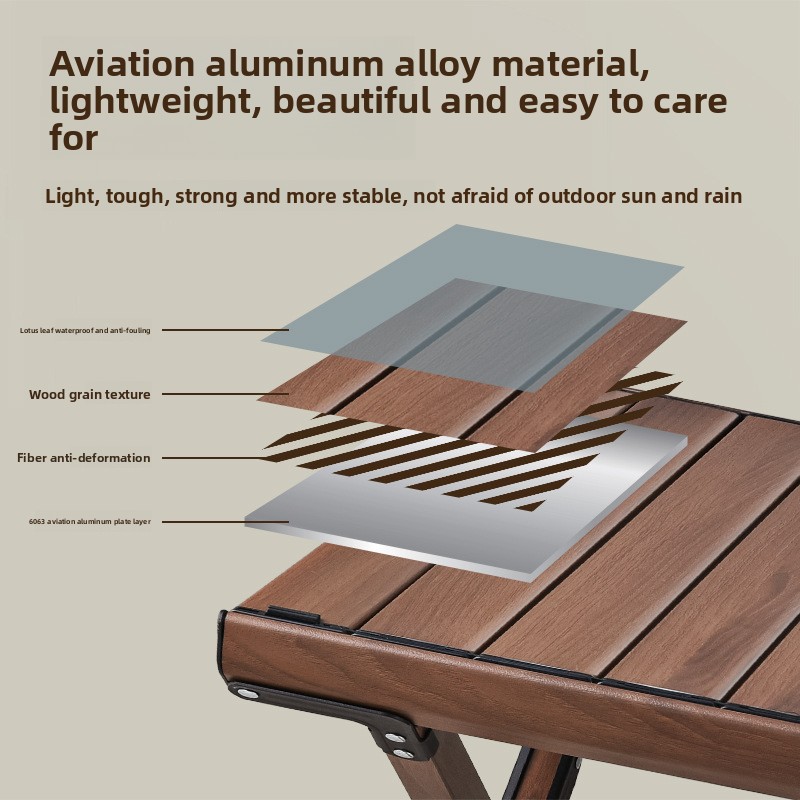 Opvouwbare campingtafel van aluminium voor picknick en outdoor_voghion.com