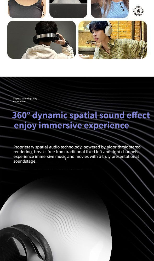 2025 ANC Wireless Headphones Over-Ear Bluetooth 5.3 Transparency Mode HiFi Stereo Foldable For Commute Flight Work_voghion.com