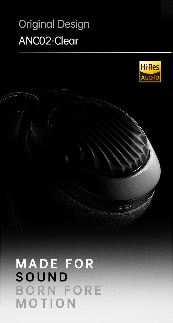 2025 ANC Wireless Headphones Over-Ear Bluetooth 5.3 Transparency Mode HiFi Stereo Foldable For Commute Flight Work_voghion.com
