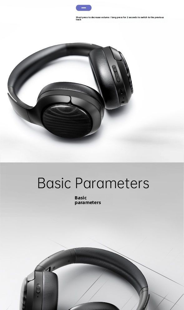 2025 ANC Wireless Headphones Over-Ear Bluetooth 5.3 Transparency Mode HiFi Stereo Foldable For Commute Flight Work_voghion.com
