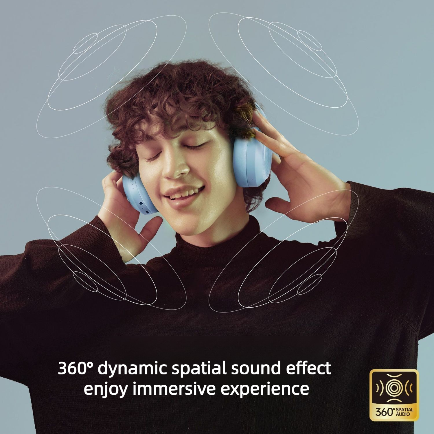 2025 ANC Wireless Headphones Over-Ear Bluetooth 5.3 Transparency Mode HiFi Stereo Foldable For Commute Flight Work_voghion.com