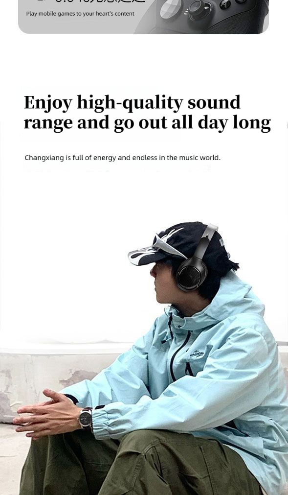 2025 ANC Wireless Headphones Over-Ear Bluetooth 5.3 Transparency Mode HiFi Stereo Foldable For Commute Flight Work_voghion.com