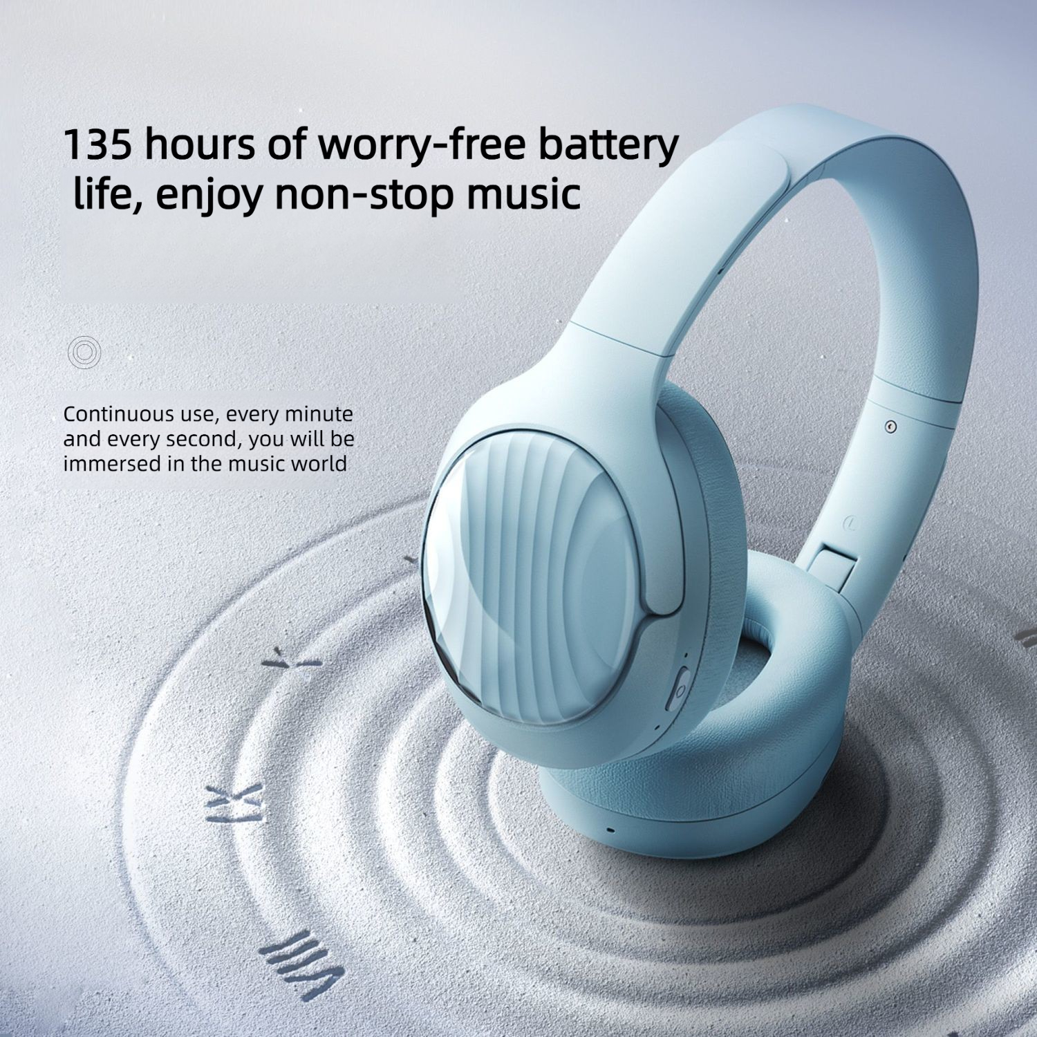 2025 ANC Wireless Headphones Over-Ear Bluetooth 5.3 Transparency Mode HiFi Stereo Foldable For Commute Flight Work_voghion.com