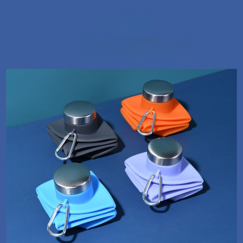 New Foldable Food Grade Silicone Collapsible Cup Telescopic Anti-Scalding Outdoor Cycling Travel Storage Water Bottle_voghion.com