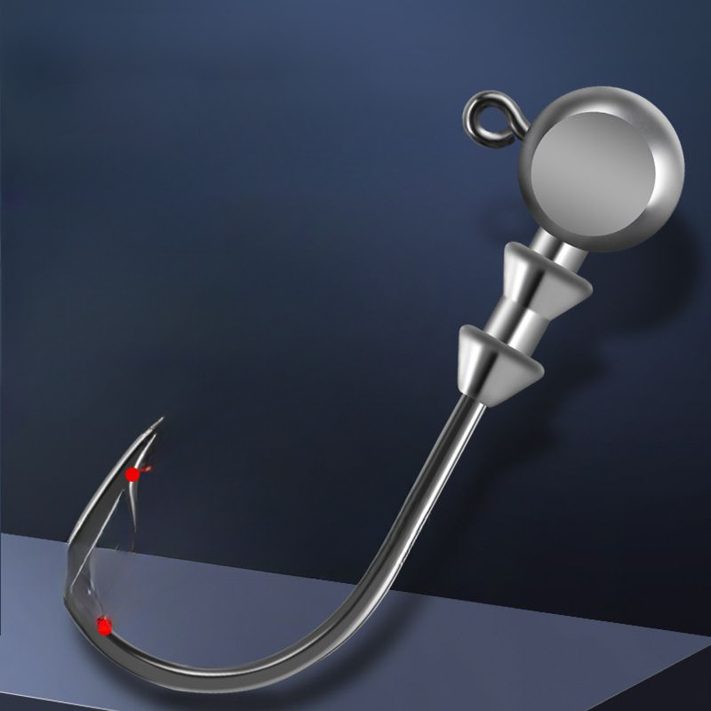 Upturned Mouth Mandarin Fish Lure Special Lead Head Hook Reinforced Anti-Hook Soft_voghion.com