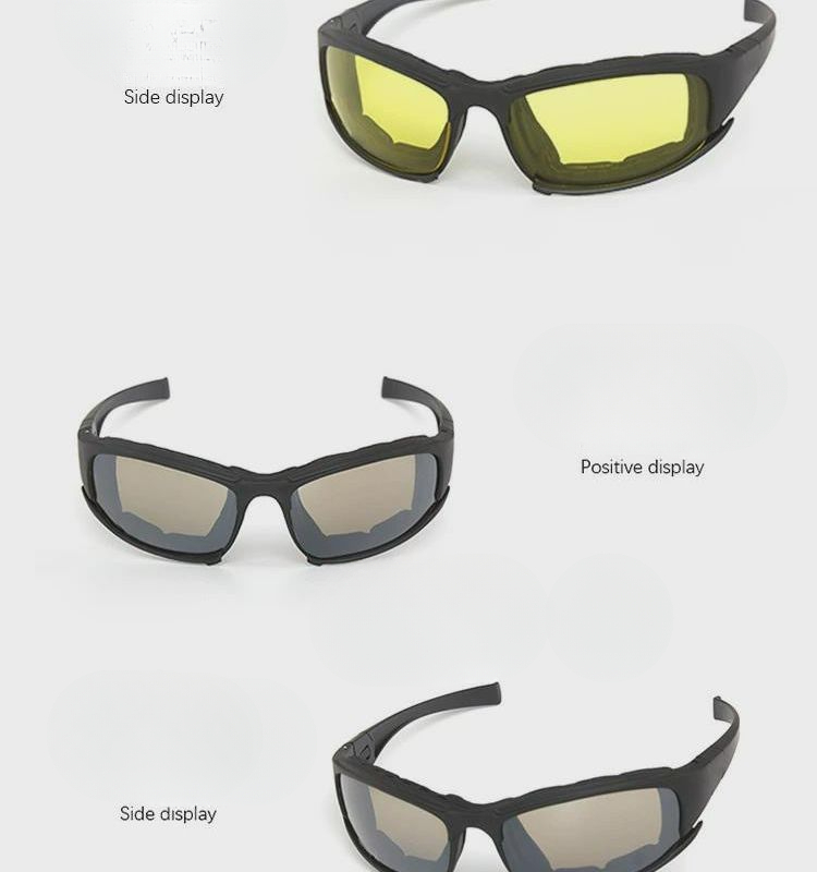 X7 Polarized Version Outdoor Real CS Protective Glasses Tactical Shooting Goggles Sunglasses Explosion-Proof_voghion.com