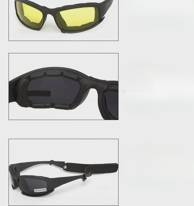 X7 Polarized Version Outdoor Real CS Protective Glasses Tactical Shooting Goggles Sunglasses Explosion-Proof_voghion.com