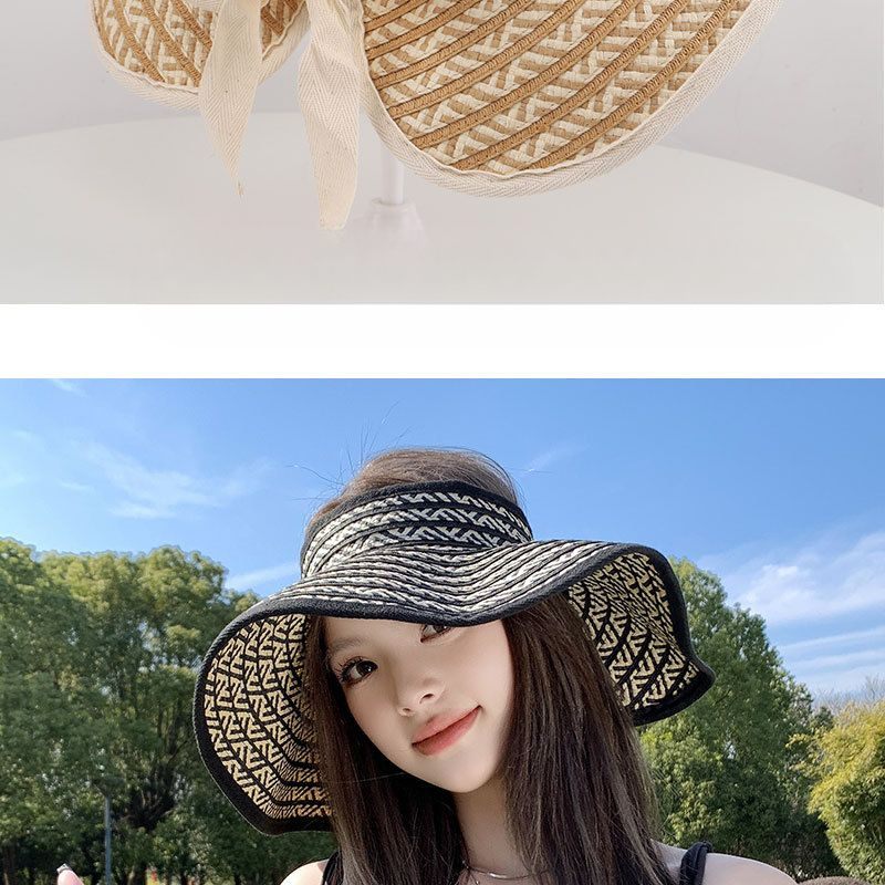 Faltbarer Reisehut mit großer Krempe und offenem Oberteil für Damen, neuer Sommersonnenhut mit UV-Schutz, atmungsaktiver Strohhut_voghion.com