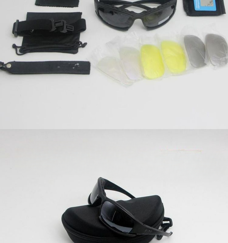 X7 Polarized Version Outdoor Real CS Protective Glasses Tactical Shooting Goggles Sunglasses Explosion-Proof_voghion.com