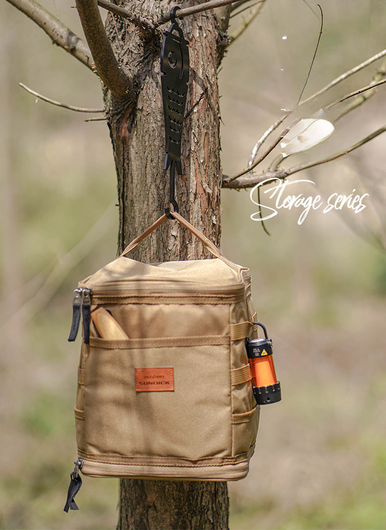 Mountain Biker Outdoor Cookware Set Gas Tank Anti-Collision Storage Picnic Tote Ice Bag Medium Size_voghion.com