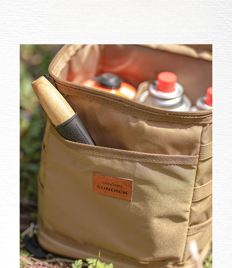 Mountain Biker Outdoor Cookware Set Gas Tank Anti-Collision Storage Picnic Tote Ice Bag Medium Size_voghion.com