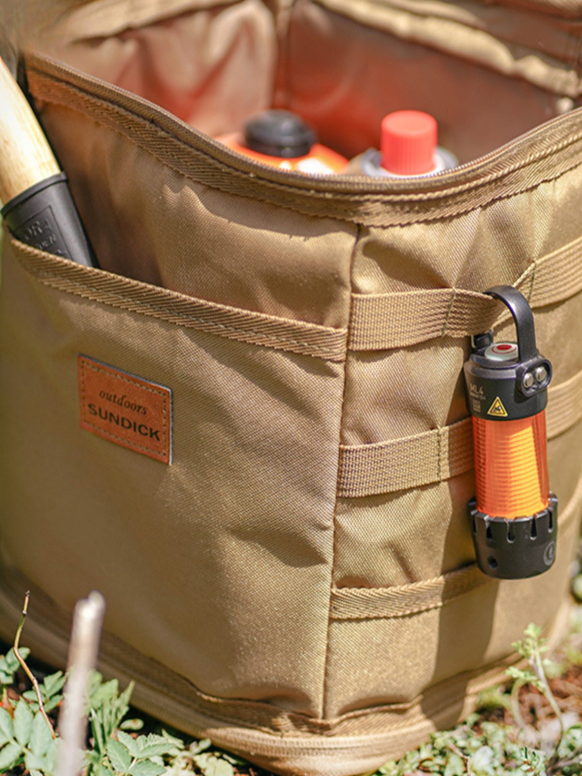 Mountain Biker Outdoor Cookware Set Gas Tank Anti-Collision Storage Picnic Tote Ice Bag Medium Size_voghion.com