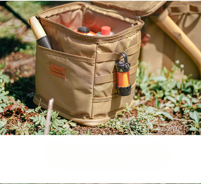 Mountain Biker Outdoor Cookware Set Gas Tank Anti-Collision Storage Picnic Tote Ice Bag Medium Size_voghion.com