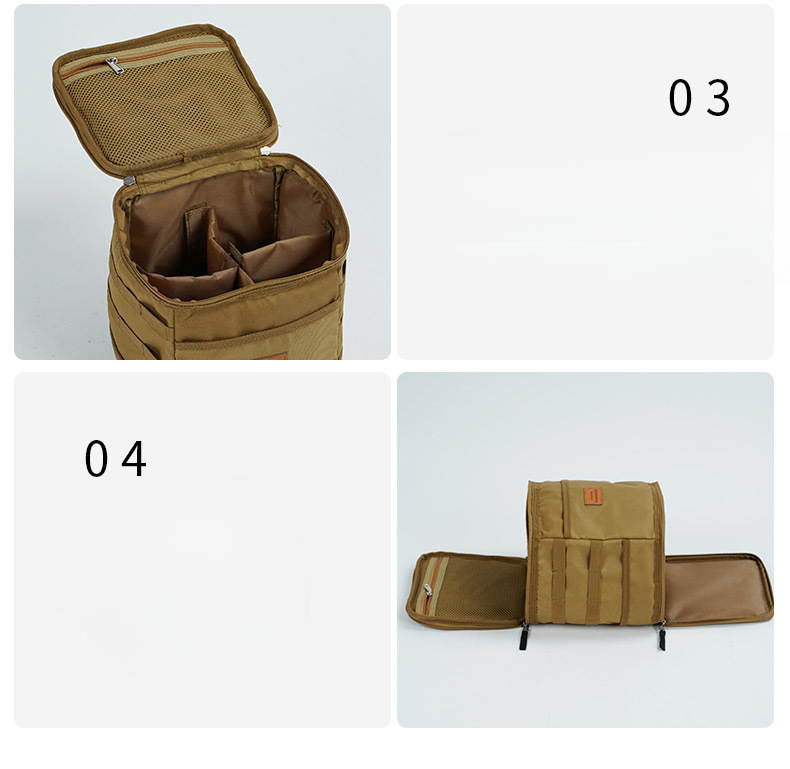Mountain Biker Outdoor Cookware Set Gas Tank Anti-Collision Storage Picnic Tote Ice Bag Medium Size_voghion.com