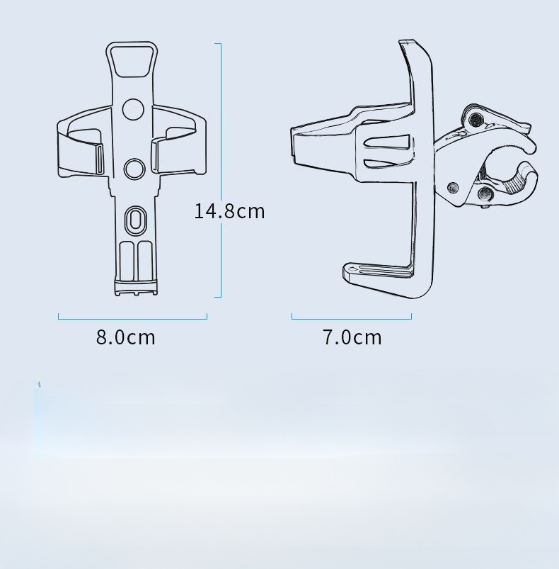 No-Drill Mountain Bottle Cage Electric Bike Bicycle Riding Water Cup Holder Universal Equipment Accessories_voghion.com