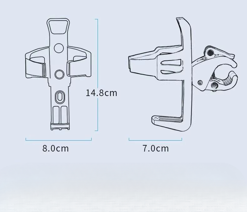No-Drill Quick-Release Bicycle Bottle Cage Mountain Cup Holder Electric Bike Cycling Drink Water Rack_voghion.com