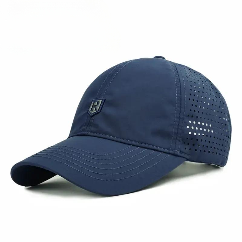 Breathable Mesh Baseball Cap For Men, Summer Quick-Dry Sports Cap, Men's Outdoor Sun Hat, Thin Style_voghion.com