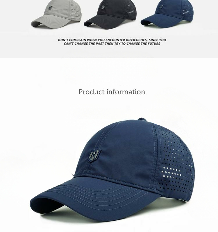 Breathable Mesh Baseball Cap For Men, Summer Quick-Dry Sports Cap, Men's Outdoor Sun Hat, Thin Style_voghion.com