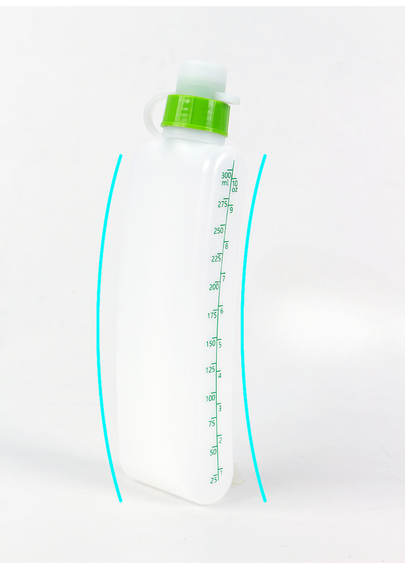 Running Dedicated Portable Sports Bottle 330ml Curved Squeeze Belt Pack Water Cup Marathon Gear_voghion.com