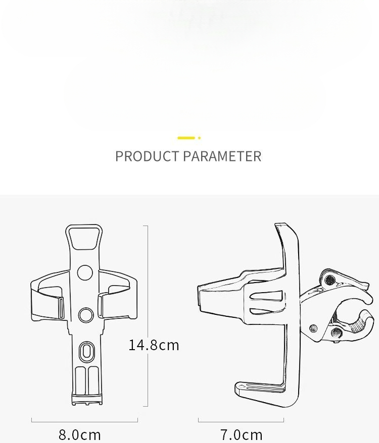 Porte-gobelet universel pour vélo de montagne, sans perçage, pour moto, accessoires pour vélo_voghion.com