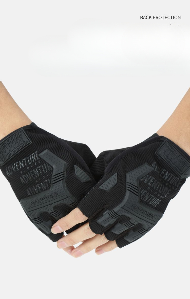 Free Soldier Half Finger Outdoor Sports Cycling Anti-Slip Fingerless Mountaineering Special Forces Seal Tactical Fitness_voghion.com