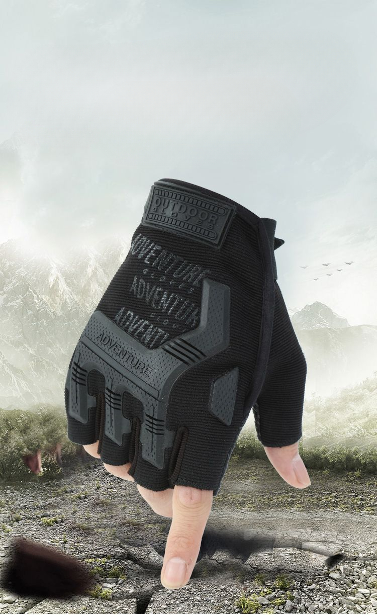 Free Soldier Half Finger Outdoor Sports Cycling Anti-Slip Fingerless Mountaineering Special Forces Seal Tactical Fitness_voghion.com
