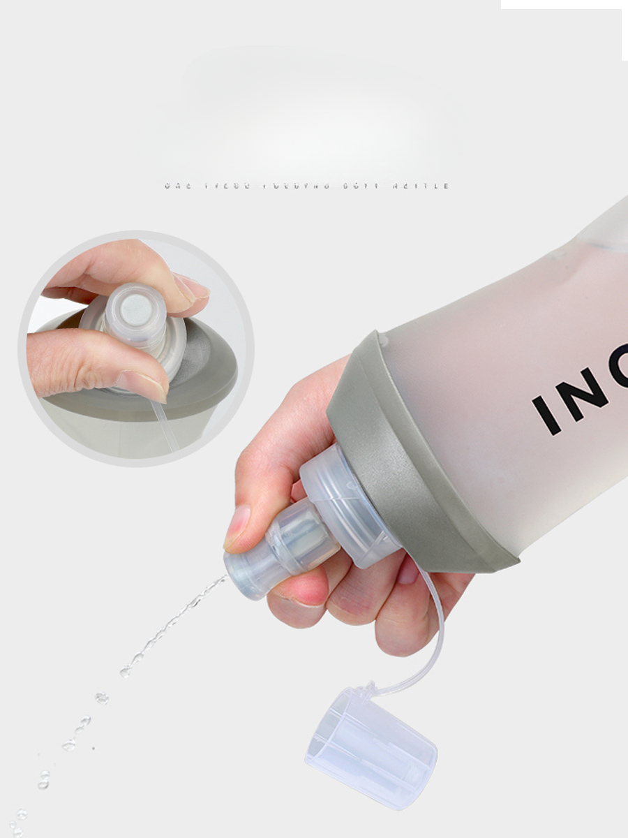 Inoxto Eagle Pattern Sports Trail Marathon Running Water Bag Outdoor Portable Foldable Soft Flask_voghion.com