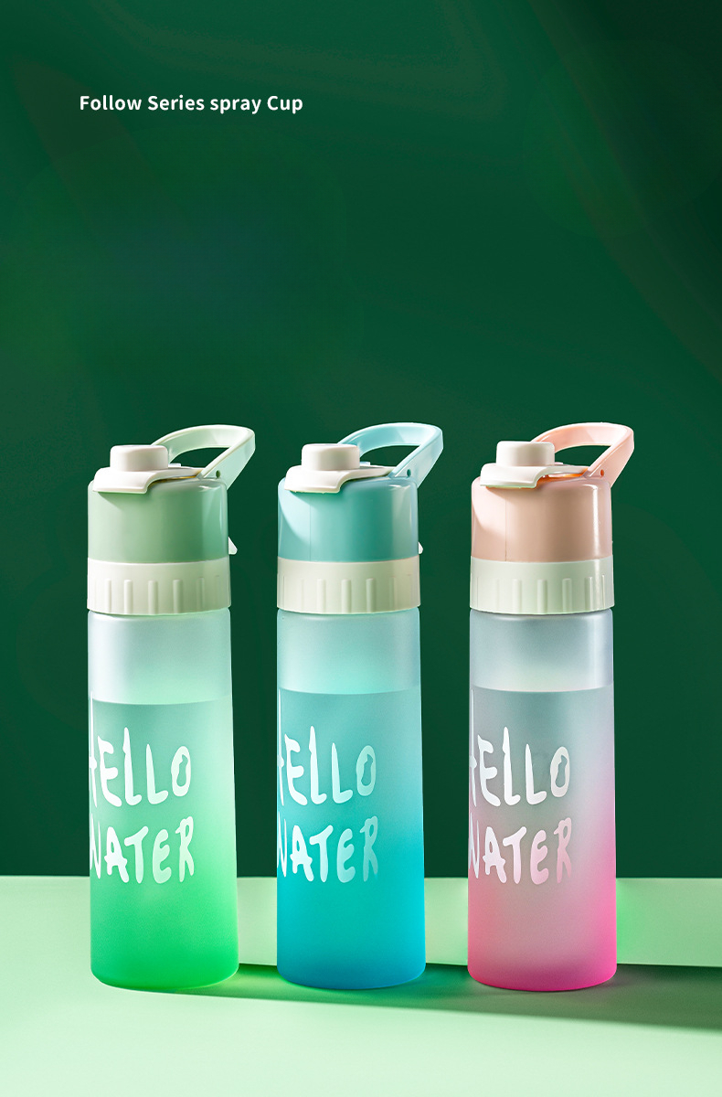 Garrafa de resfriamento unissex de grande capacidade para estudantes, esportes, grau alimentício, spray de água, copo de celebridade da Internet_voghion.com