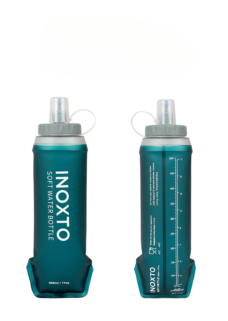 Inoxto Eagle Pattern Sports Trail Marathon Running Water Bag Outdoor Portable Foldable Soft Flask_voghion.com