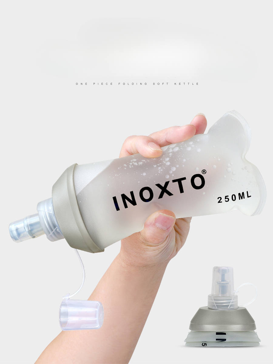 Inoxto Eagle Pattern Sports Trail Marathon Running Water Bag Outdoor Portable Foldable Soft Flask_voghion.com