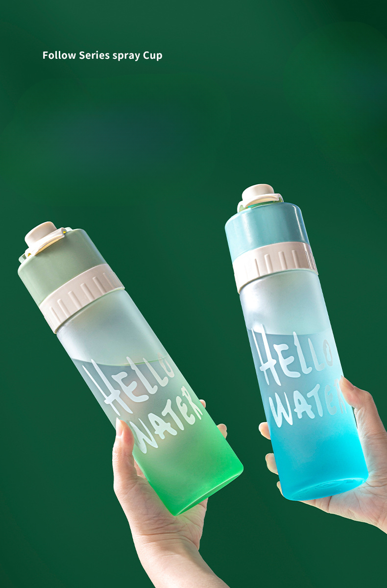 Garrafa de resfriamento unissex de grande capacidade para estudantes, esportes, grau alimentício, spray de água, copo de celebridade da Internet_voghion.com