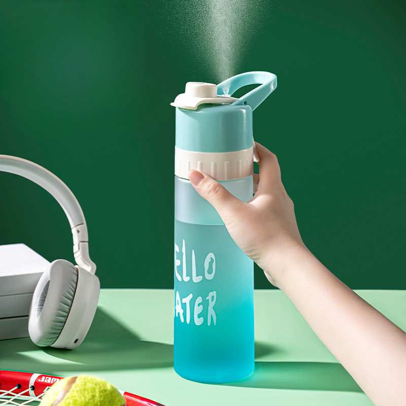 Garrafa de resfriamento unissex de grande capacidade para estudantes, esportes, grau alimentício, spray de água, copo de celebridade da Internet_voghion.com